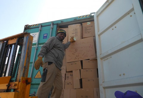 Containerbeladung 14. März 2014 - 2