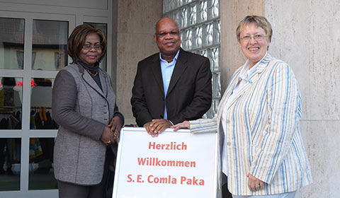 Empfang S.E. Comla Paka