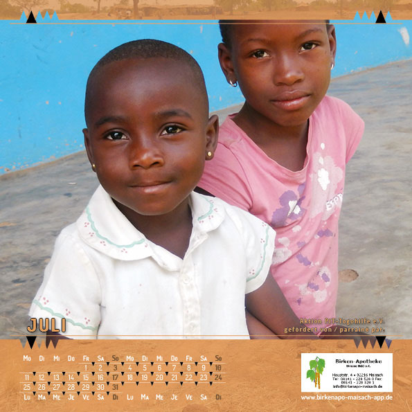 Togo-Kalender - 2016 - Juli | Aktion PiT - Togohilfe e.V.