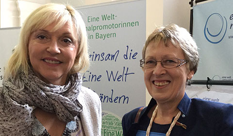 Ministerin Dr. Beate Merk mit Margret Kopp