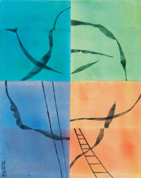Architekt 2009 40 x 50 cm (B x H) Acryl auf Leinwand Galeriepreis: 900 € Mindestgebot: 350 €
