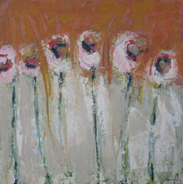 Mohn 2009 50 x 50 cm (B x H) Eitempera auf Leinwand Galeriepreis: 1.500 € Mindestgebot: 1.000 €