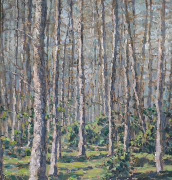 Im Wald 2015 65 x 70 cm (B x H) Öl auf Leinwand Galeriepreis: 900 € Mindestgebot: 750 €