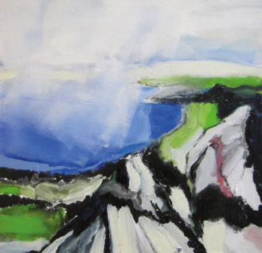 Norwegen 2015 56 x 55 cm (B x H) Mischtechnik auf Leinwand (Öl, Acryl, Kreide) Galeriepreis: 500 € Mindestgebot: 250 €