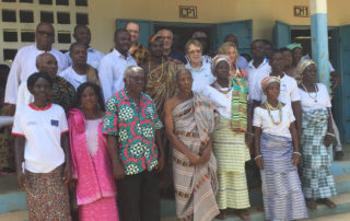 Empfang im Dorf Kouma Apoti 2016 in Togo, Afrika