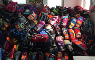 Etwa 400 Schultaschen wurden dieses Jahr für Togo gespendet.