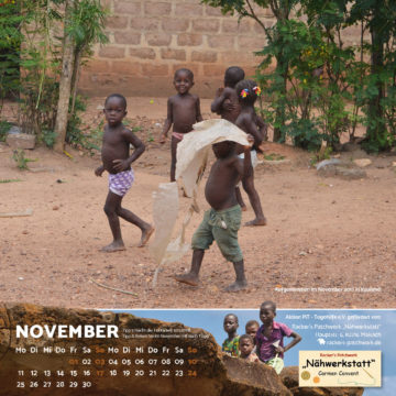 Das November-Blatt des Togo-Kalenders 2019