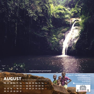 Das August-Blatt des Togo-Kalenders 2019