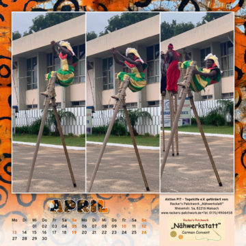 Togo-Kalender 2020, das Aprilblatt