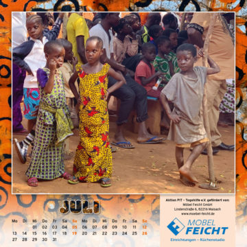 Togo-Kalender 2020, das Juliblatt