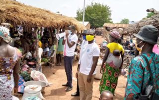 Aufklärung am Markt in Togo
