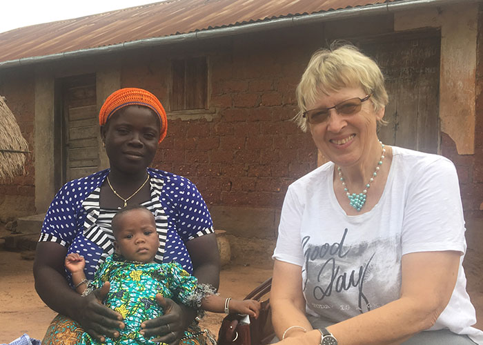Treffen mit Patenkind in Togo