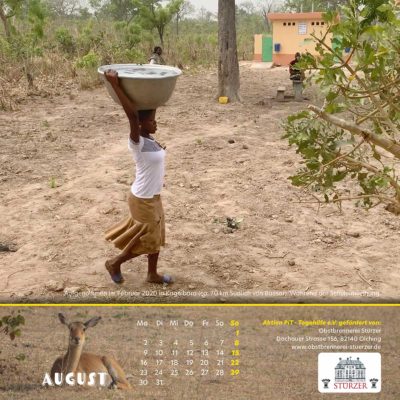 Togo-Kalender 2021 - August