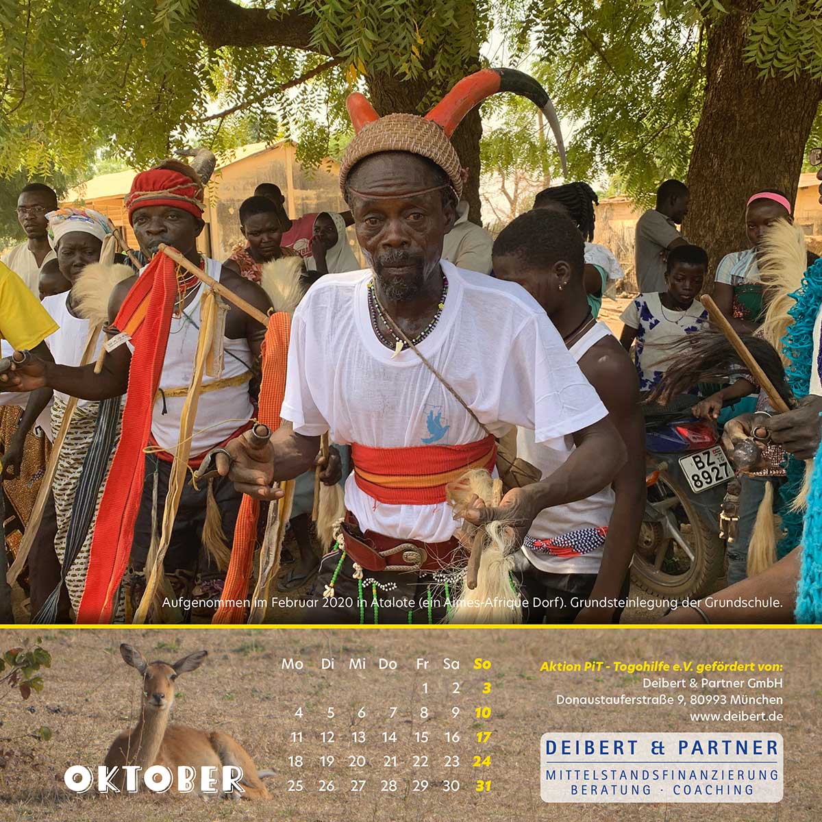Togo-Kalender 2021 - Oktober