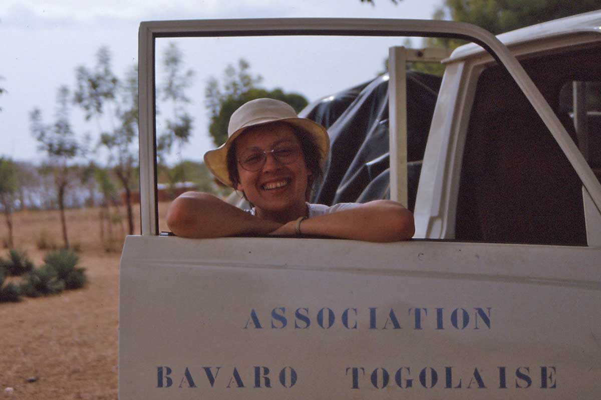 Margret Kopp 1986 in Togo