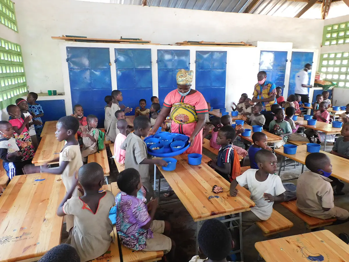 Die Schulkantine in Djegbakondji