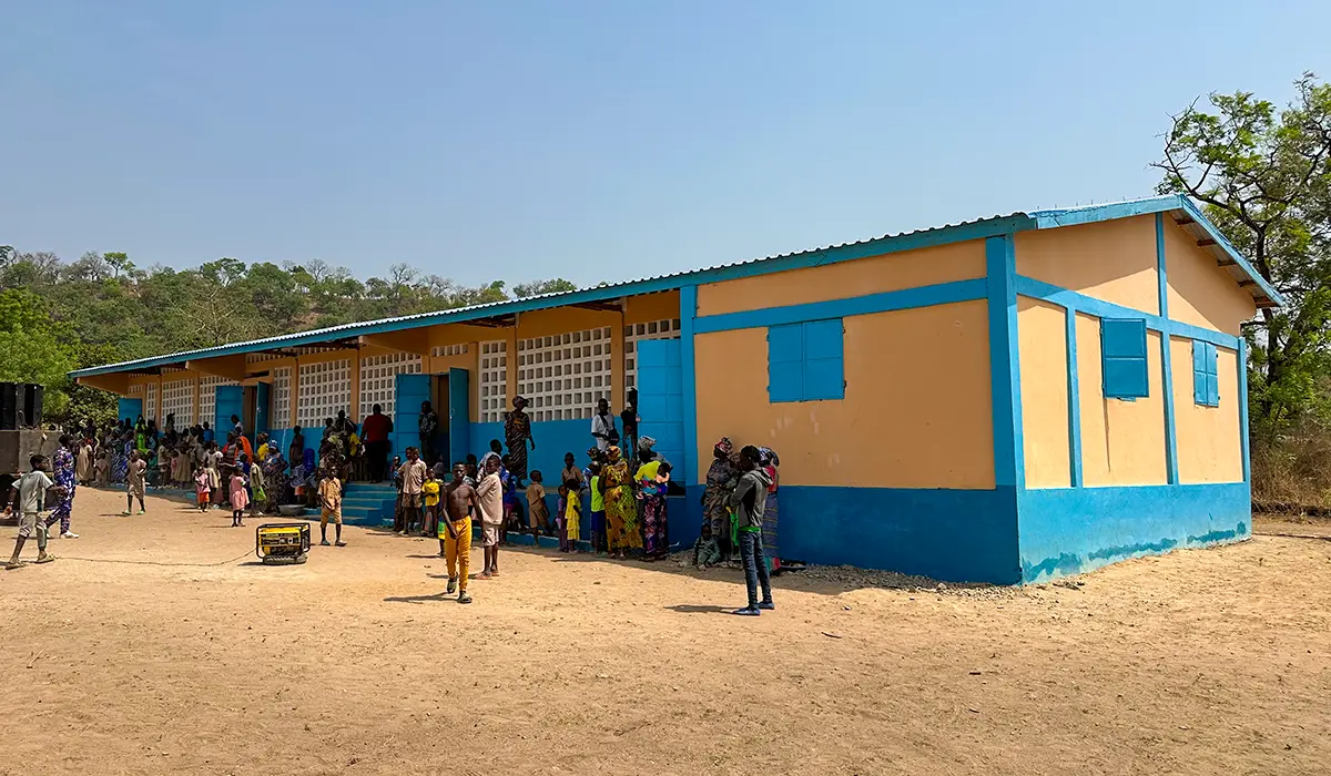 Das neue Schulgebäude in Kagnibara