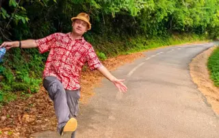 Andy Kopp am Mont Agou in Togo