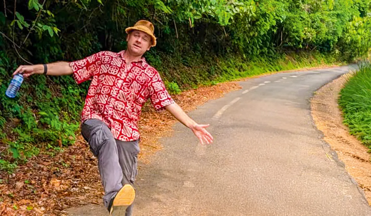 Andy Kopp am Mont Agou in Togo