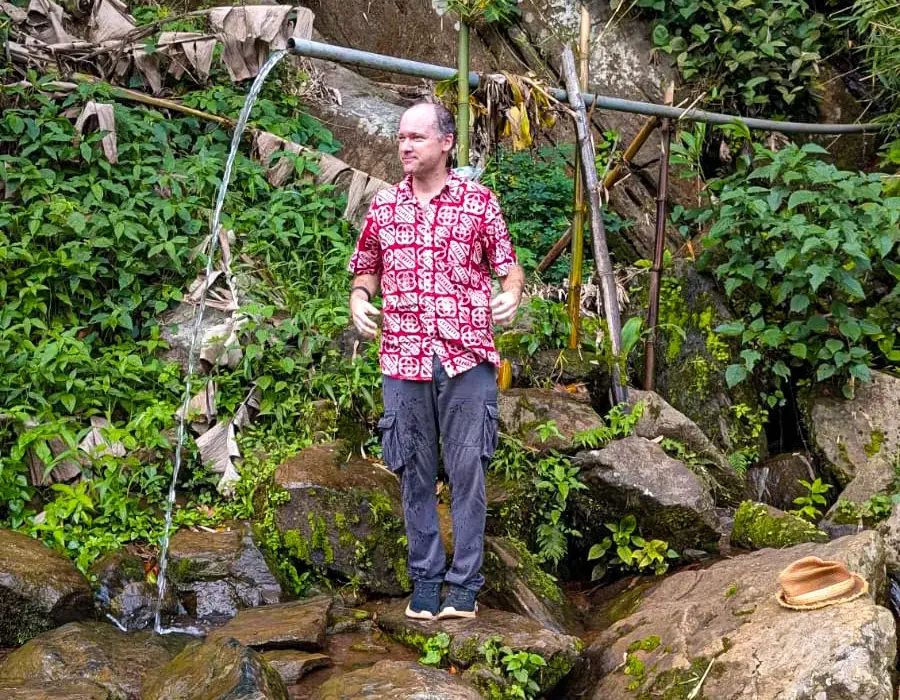 Andy Kopp beim Training für den Megamarsch am Mont Agou in Togo