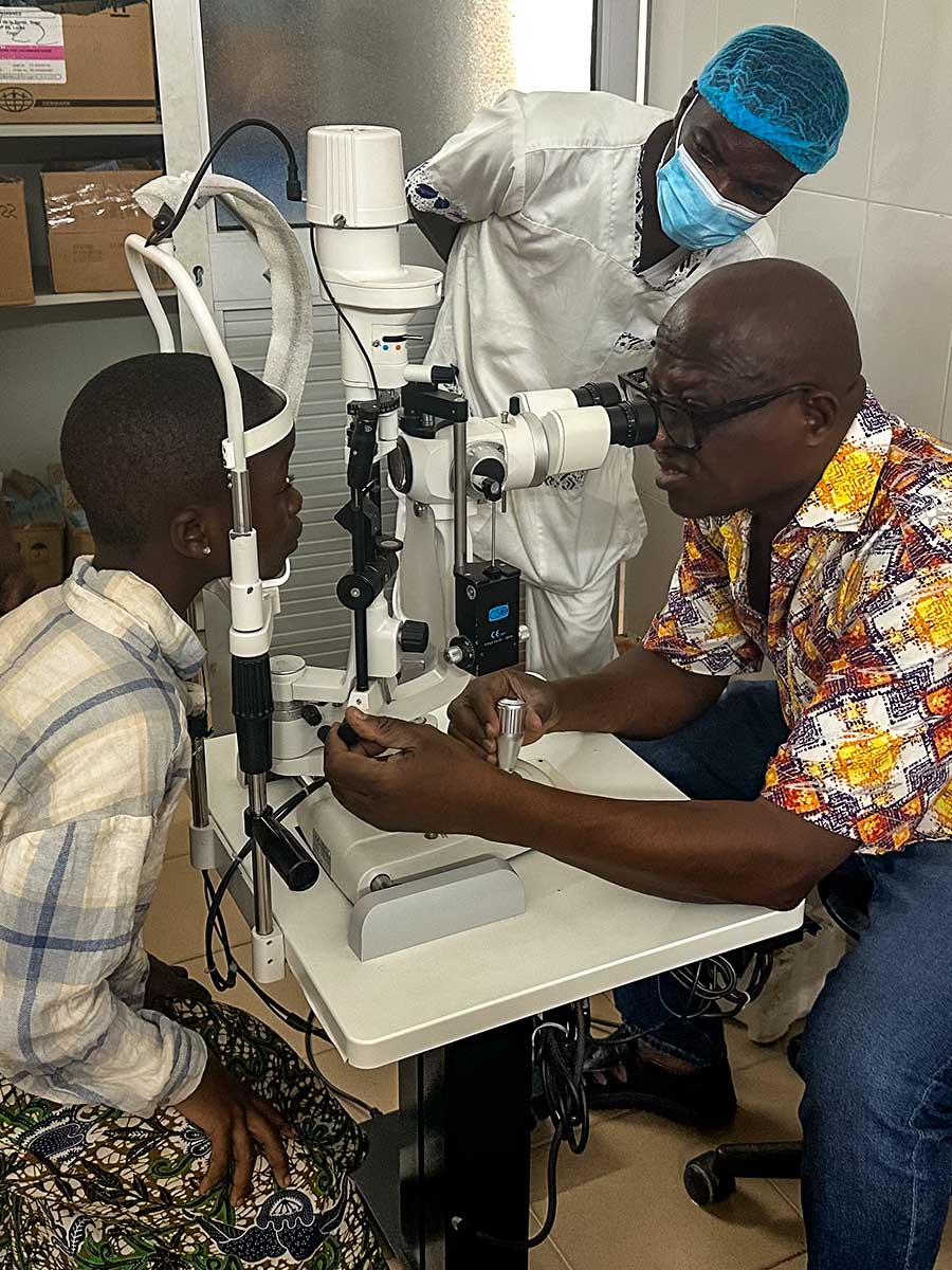 Augenuntersuchung in Togo