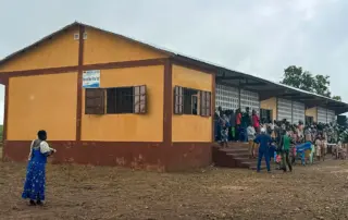 Das neue Schulgebäude von Gbangbalesso